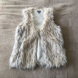 White Fuzzy Yaris Vest